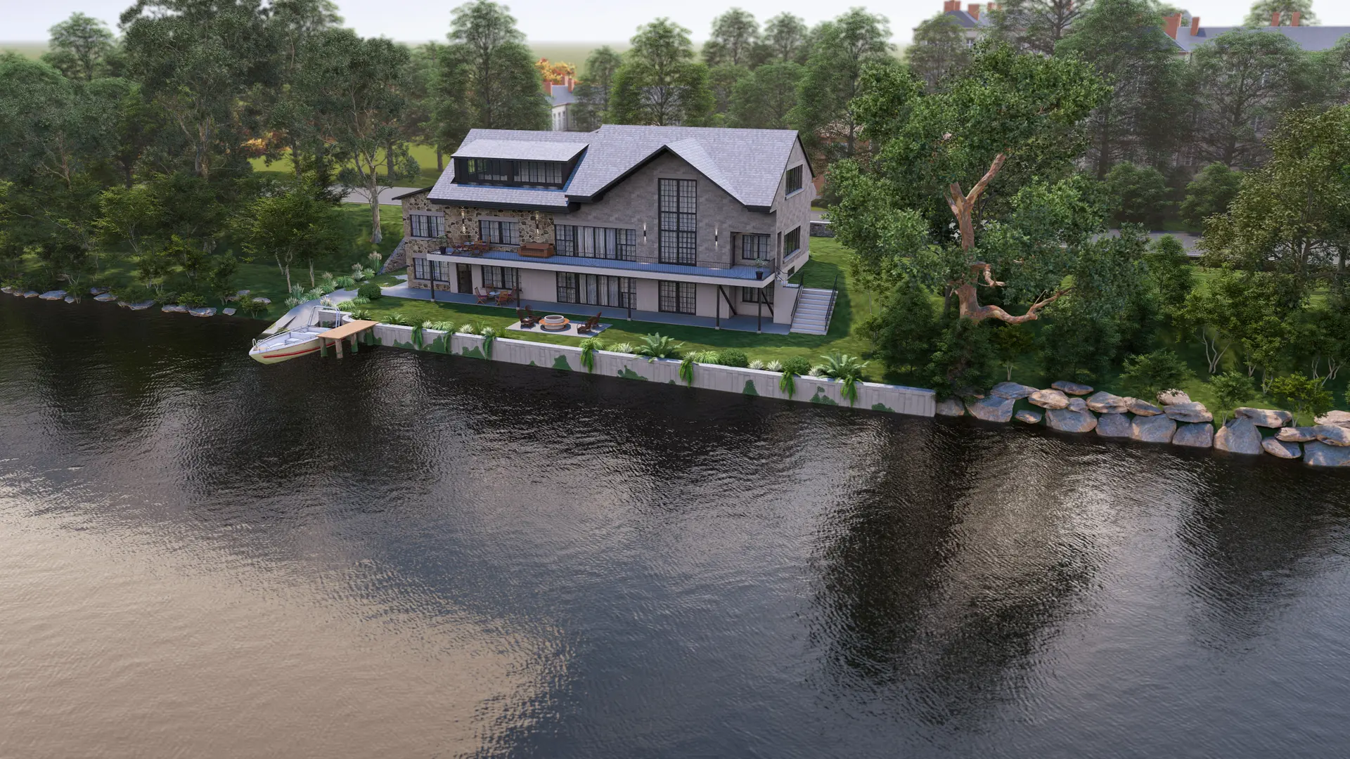 Résidence en pierre — vue 3
