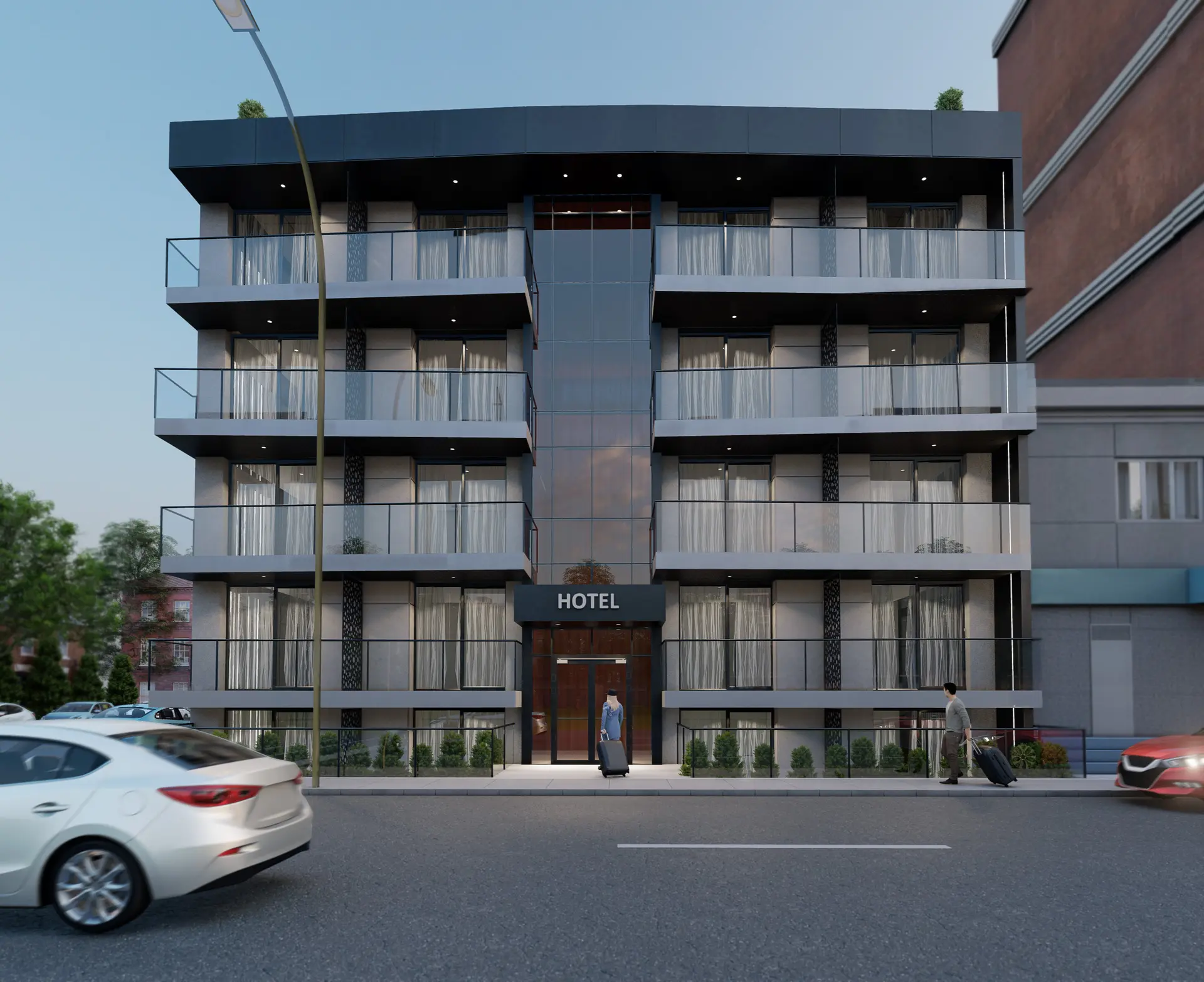 Immeuble résidentiel contemporain — vue 2