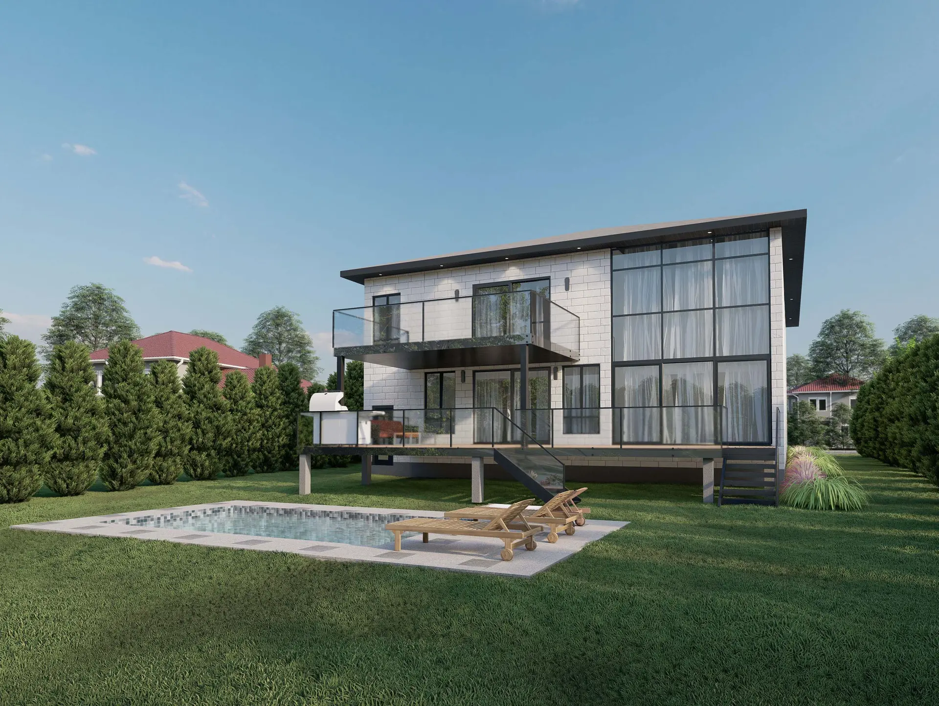 Maison contemporaine — vue 3