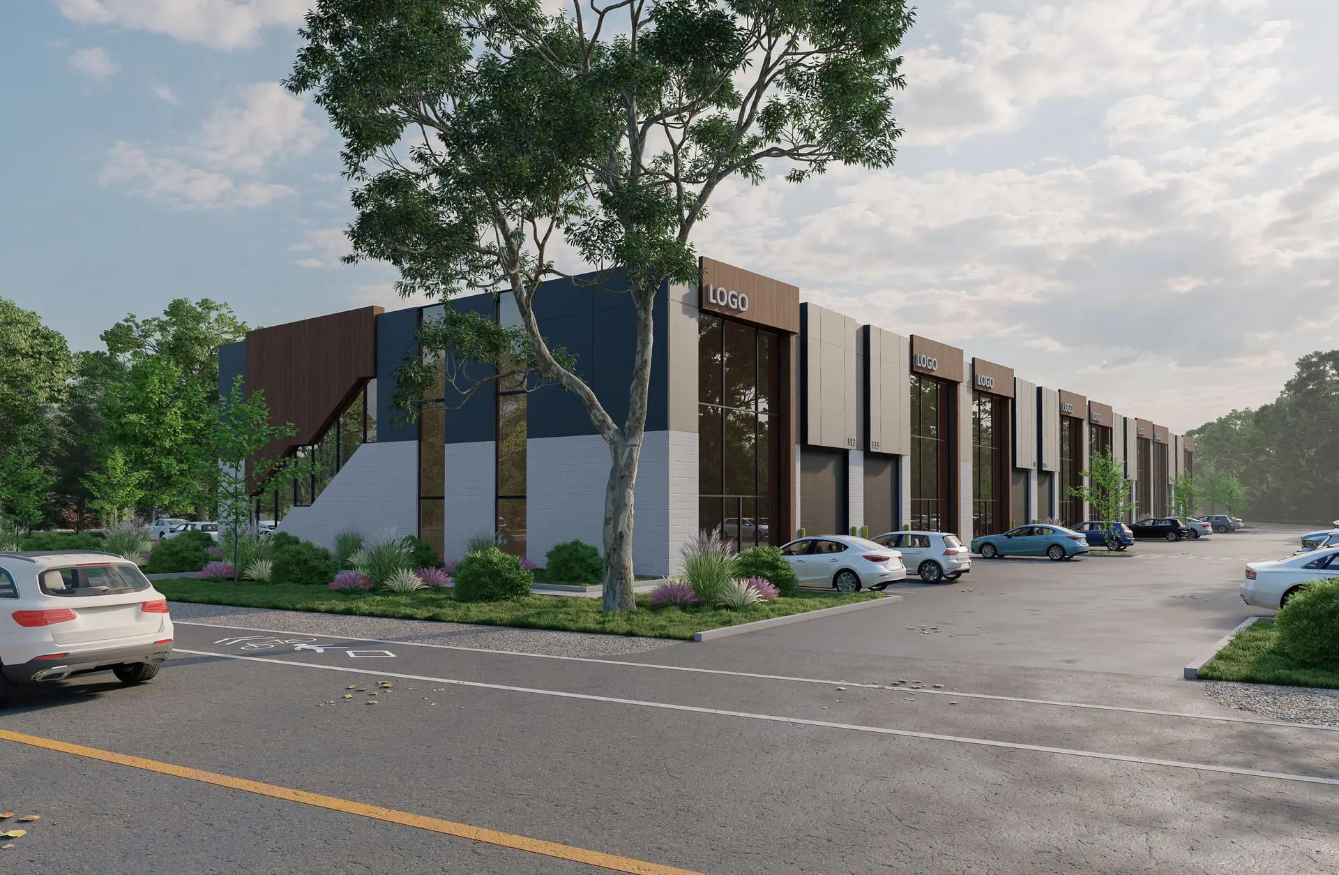 Complexe commercial contemporain — vue 2