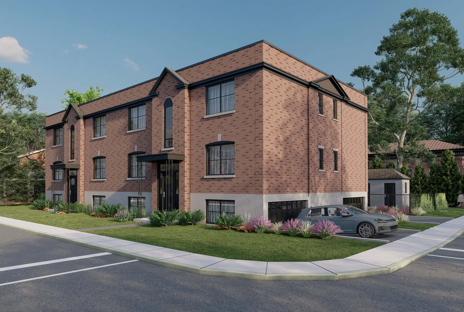 Projet de rénovation urbaine — rendu 3D