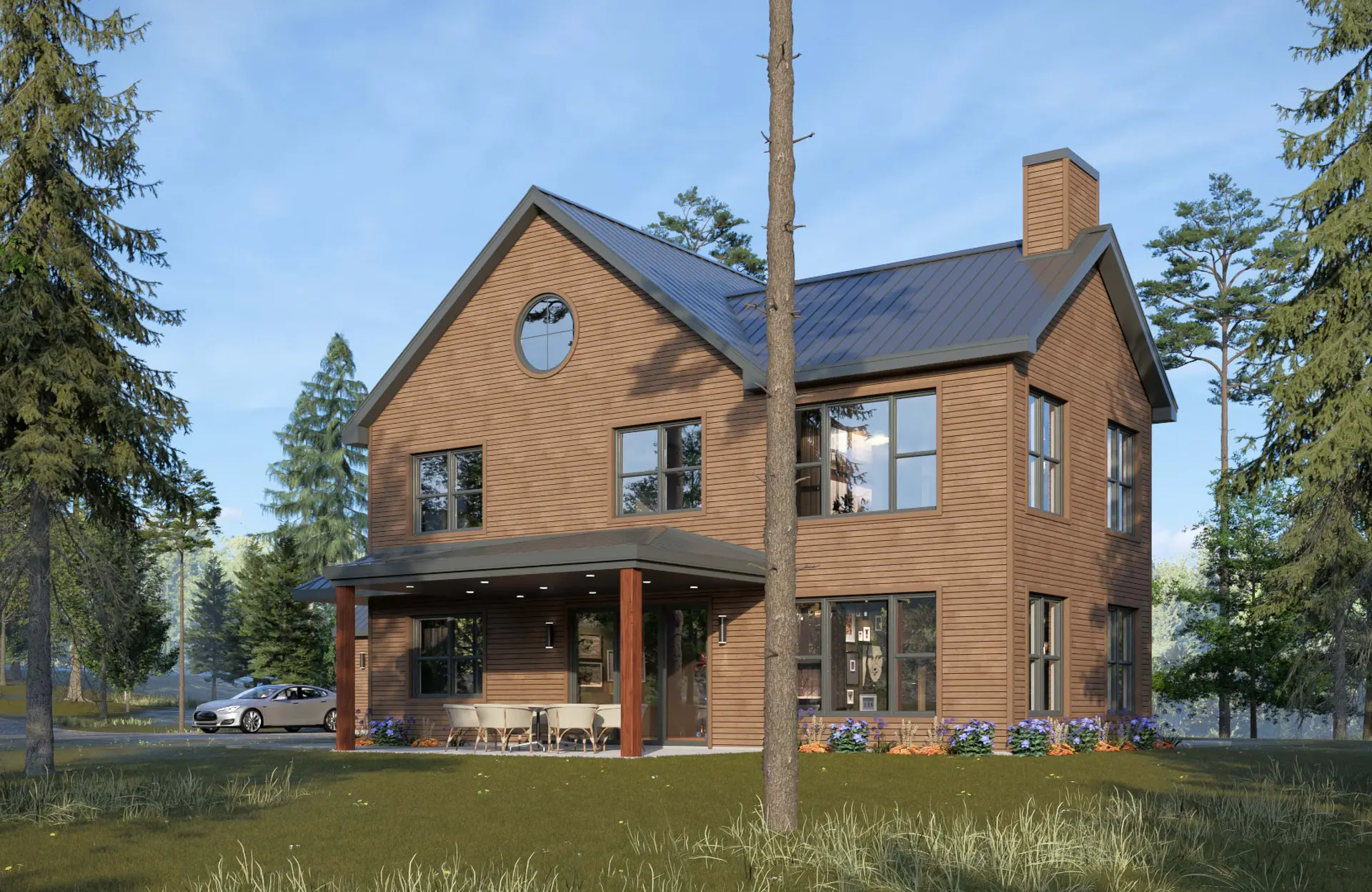 Maison en forêt — vue 2