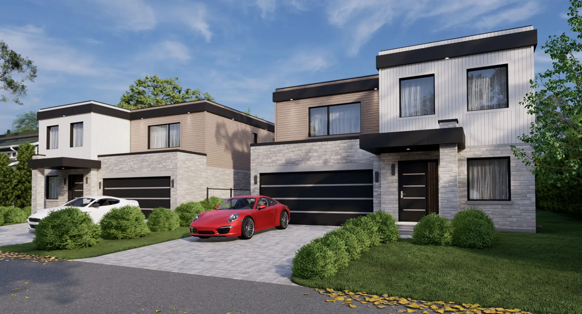 Ensemble de maisons contemporaines — vue 2