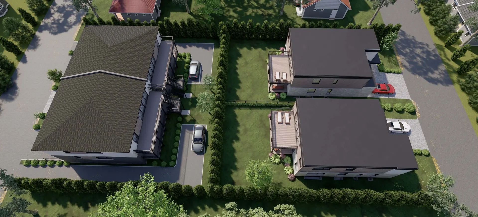 Ensemble de maisons contemporaines — vue 4