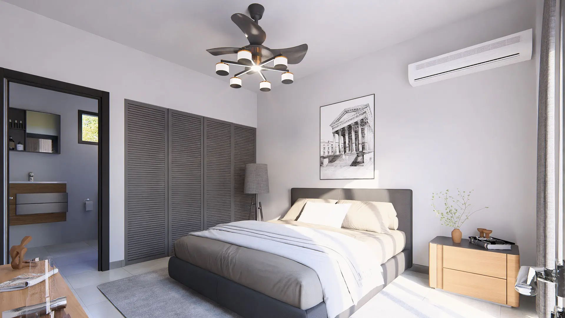 Chambre contemporaine — vue 2