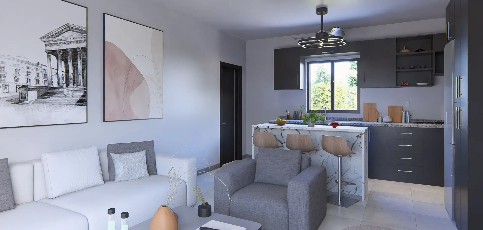 Chambre contemporaine — vue 4