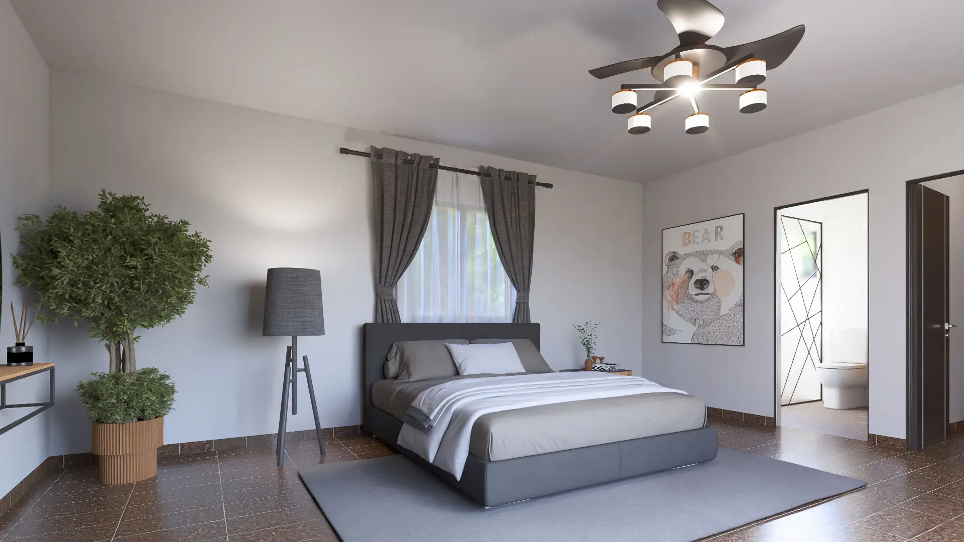 Chambre contemporaine — vue 5