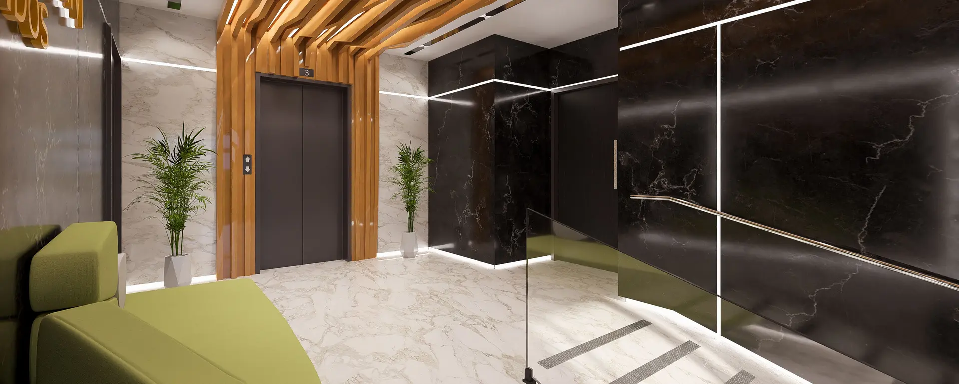 Hall résidentiel — vue 4