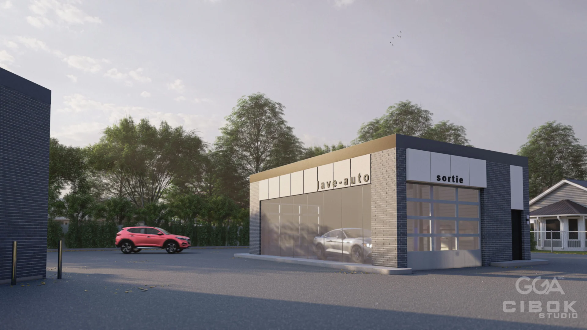 Complexe commercial routier — vue 4