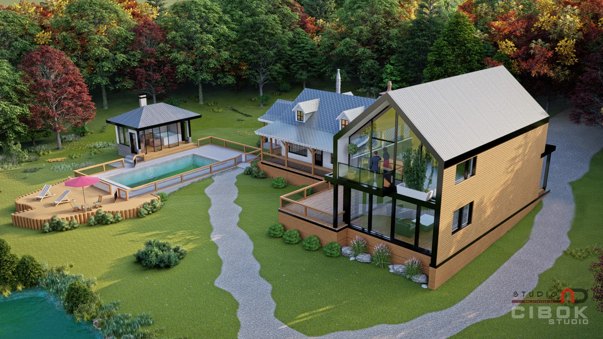 Résidence au bord du lac — vue 3