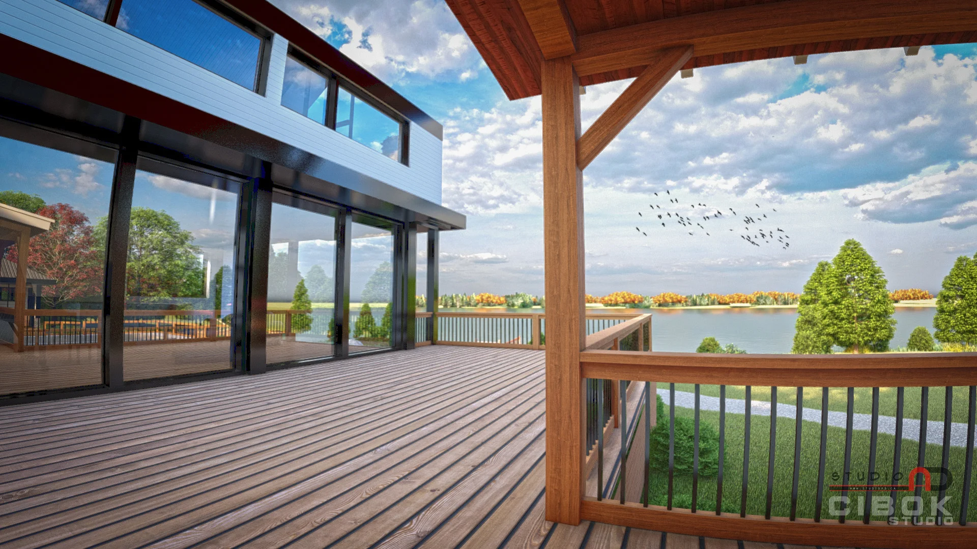 Résidence au bord du lac — vue 4