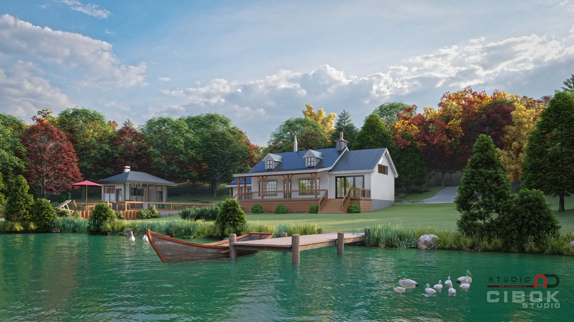 Résidence au bord du lac — vue 5