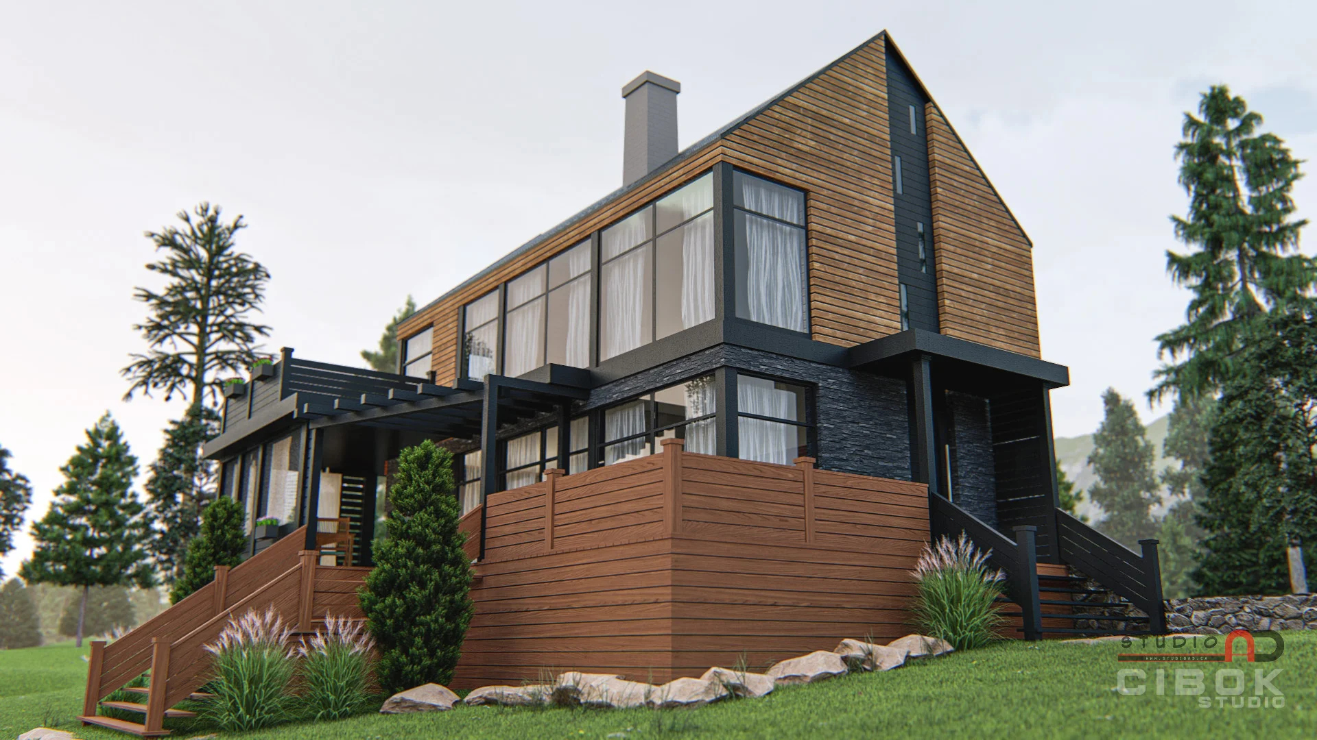 Chalet contemporain — vue 2