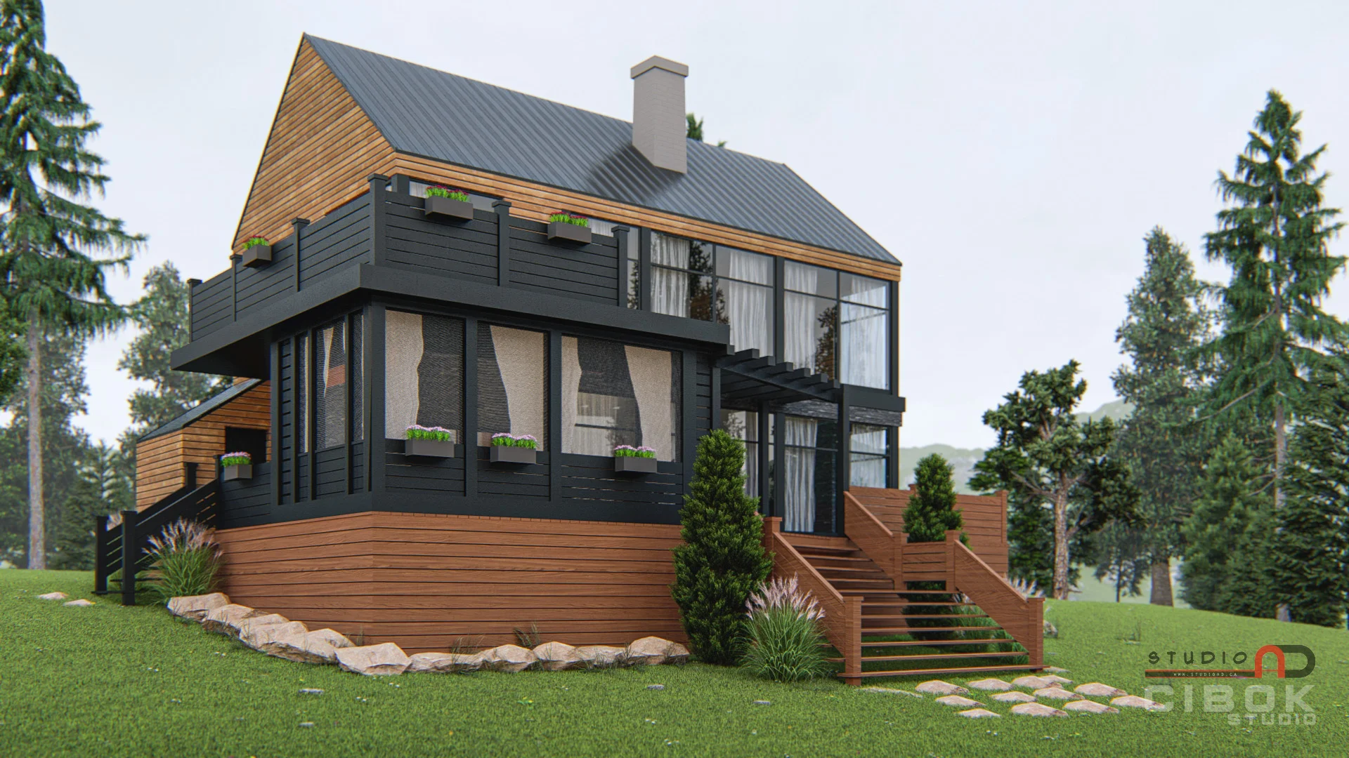 Chalet contemporain — vue 6