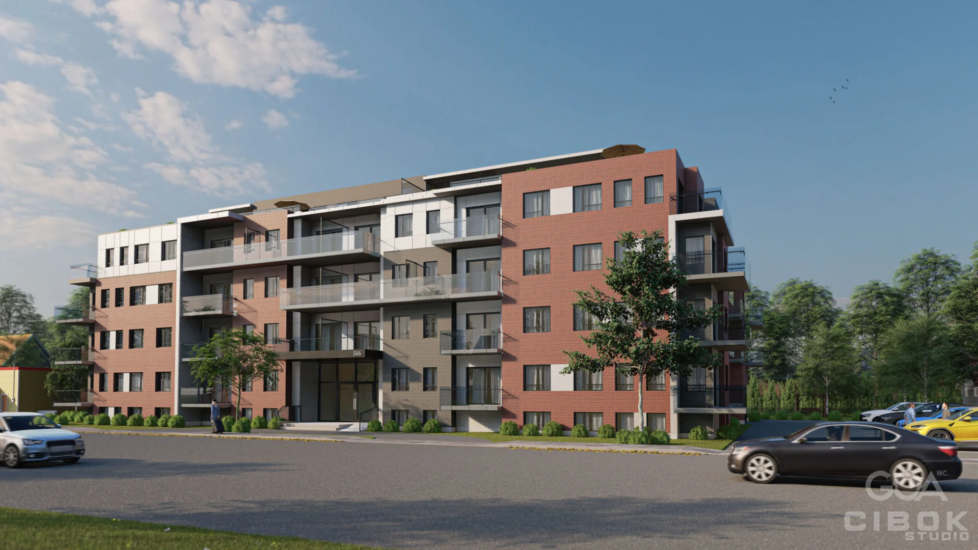 Immeuble multifamilial — vue 2